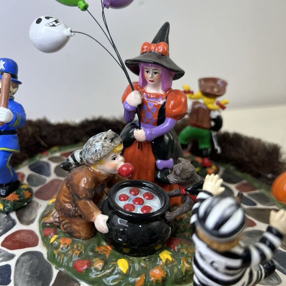 DEPT 56 BOBBING FOR APPLES Halloween Festival Spooky Village Accessories in Box - Picture 2 of 14